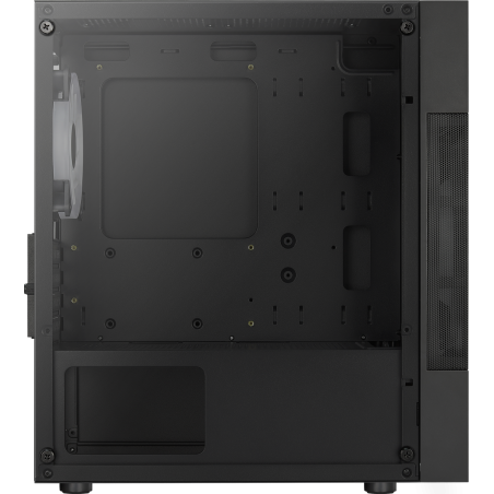 AeroCool Atomic Lite Tower Micro ATX Case - Stylish Black Design for Ultimate Cooling & Performance - 4710562758603